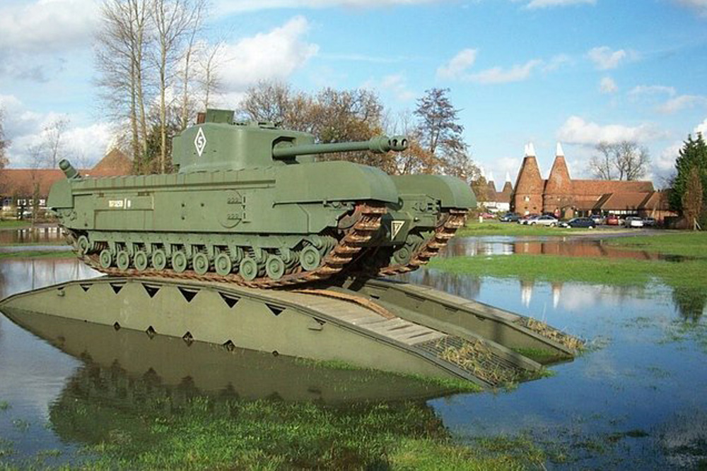 Churchill tank at the Imperial War Museum, The culmination …