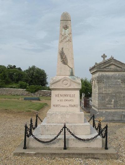 War Memorial Hnonville Cemetery