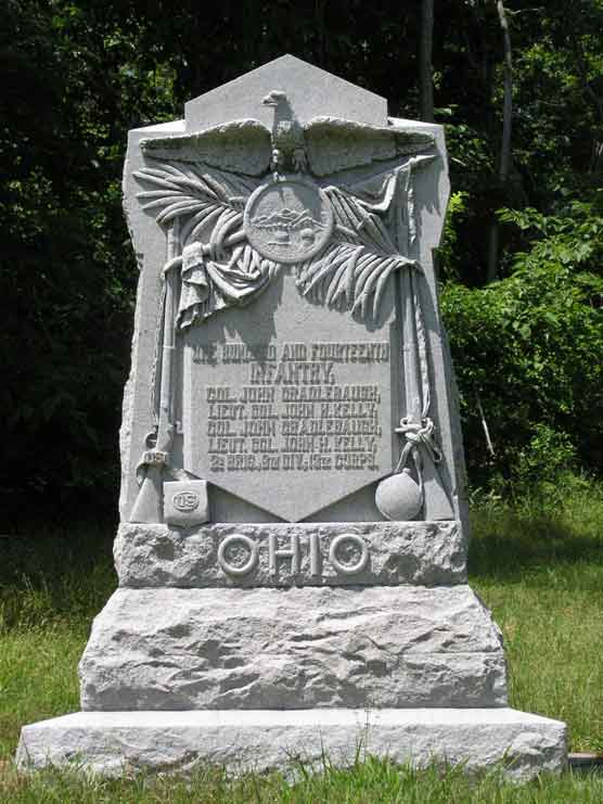 114th Ohio Infantry (Union) Monument