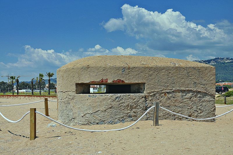Bunker Spaanse Burgeroorlog Pineda de Mar