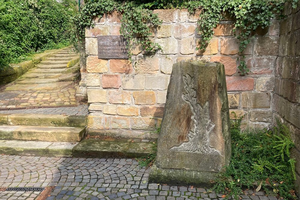 Memorial Stone Location Former Synagogue Bad Bentheim