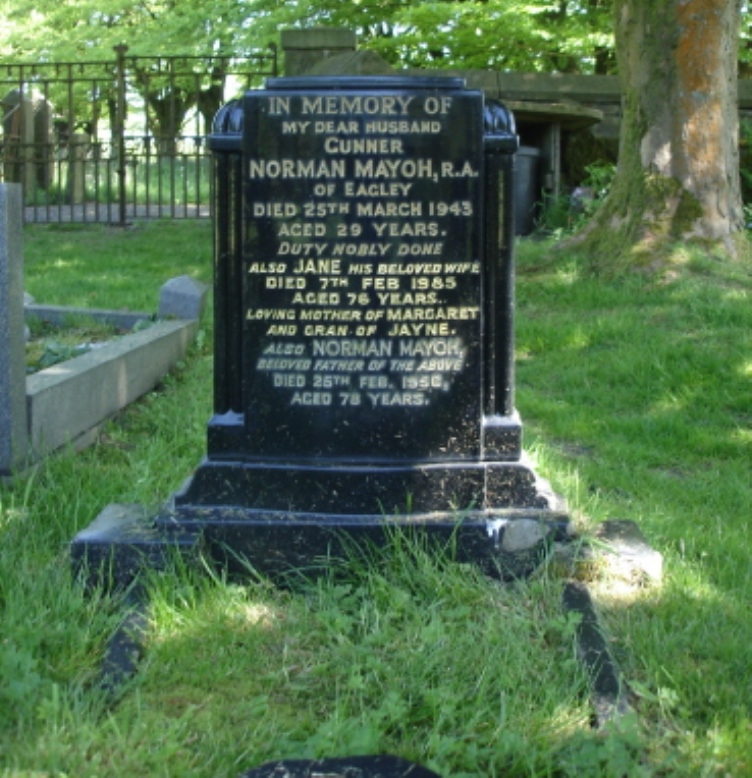 Commonwealth War Grave Walmsley Unitarian Chapelyard