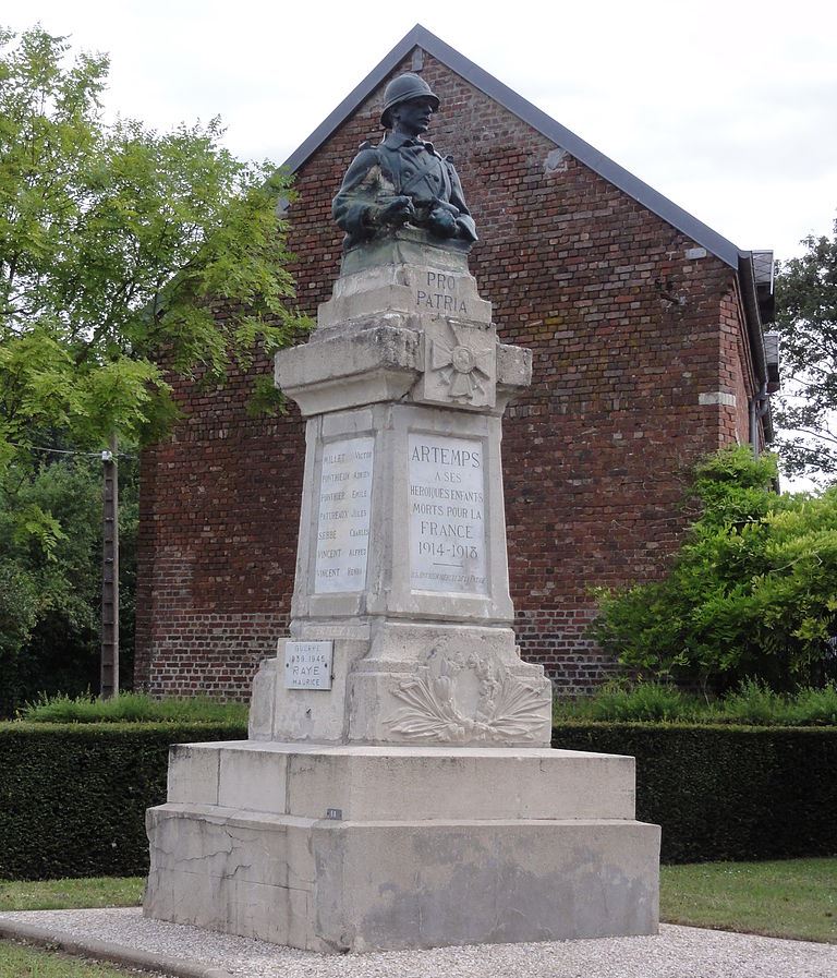Monument Eerste Wereldoorlog Artemps