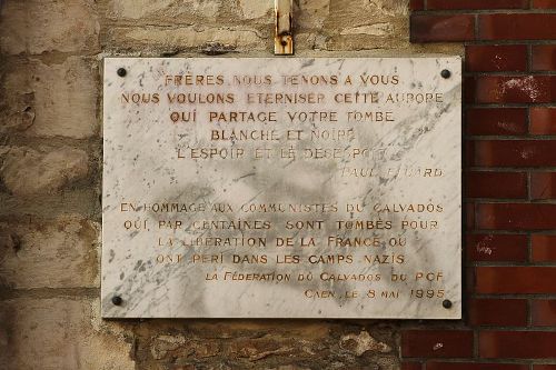 Gedenkteken Communisten uit Calvados