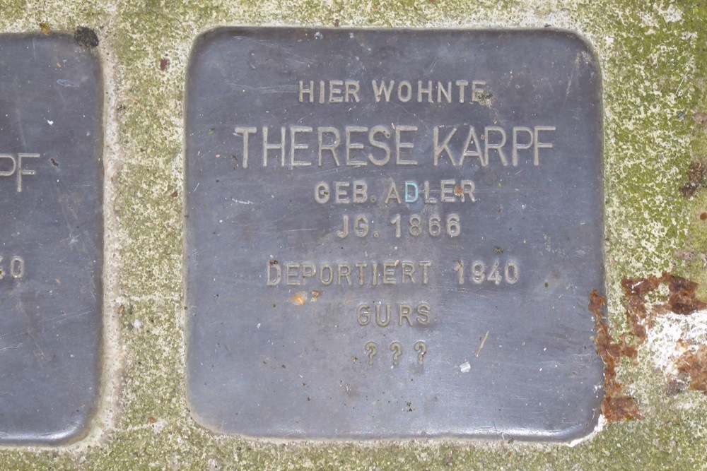 Stolpersteine Nebenmaingasse 5 #5