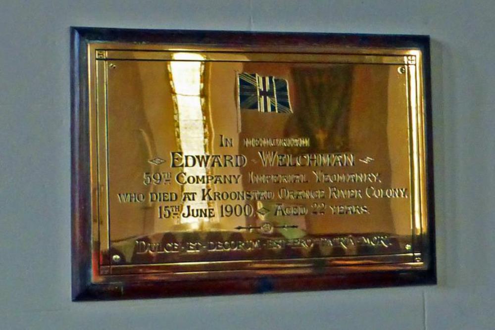 Memorial Edward Welchman