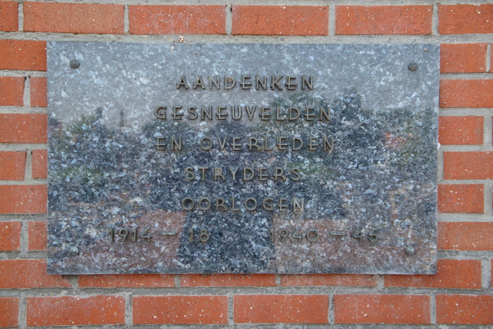 Commemorative Plate Cemetery Welle