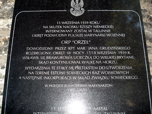 Gedenkteken ORP Orzel