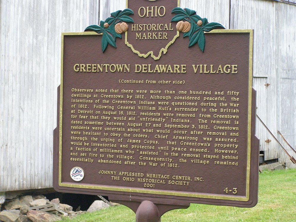 Historical Marker: Greentown Delaware Village