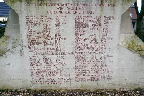 War Memorial Grieth #2