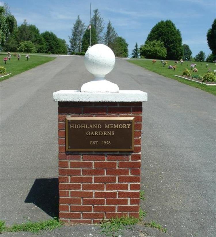 American War Grave Highland Memory Gardens