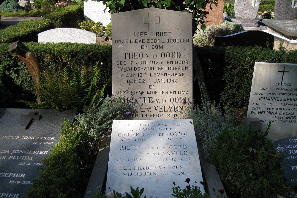 Dutch War Grave Roman Catholic Cemetery Oegstgeest