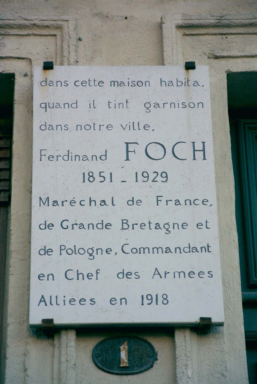 House Marshal Ferdinand Foch