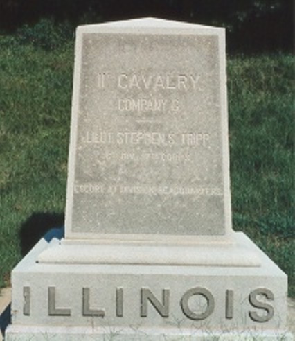 Monument 11th Illinois Cavalry, Company G (Union)