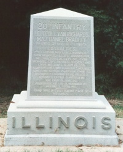 Monument 20th Illinois Infantry (Union)