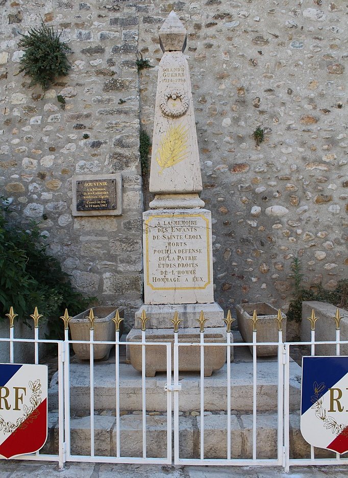 Monument Eerste Wereldoorlog Sainte-Croix-du-Verdon