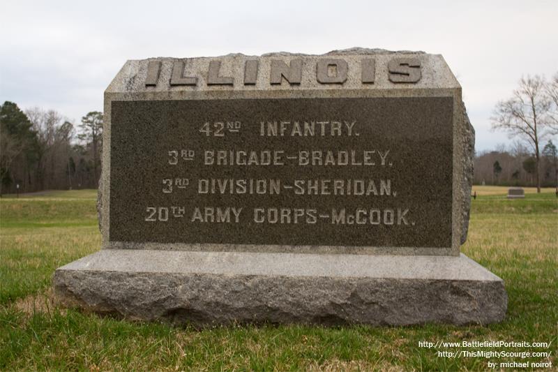 Monument 42nd Illinois Infantry Regiment #1