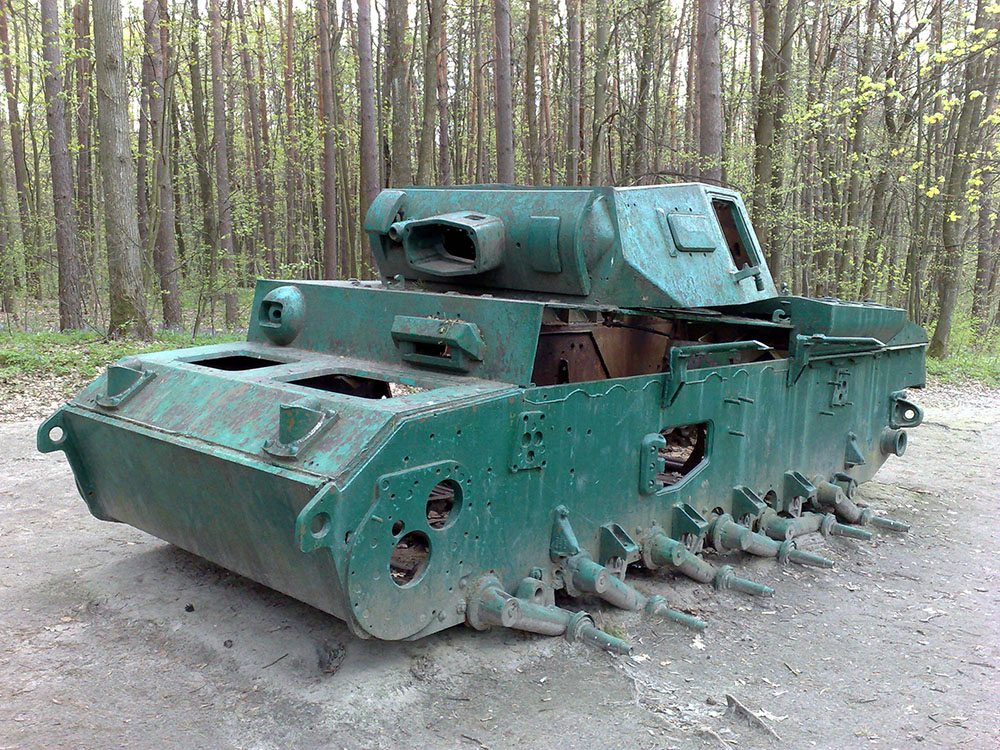 Wrak Panzerkampfwagen III Ausf. J