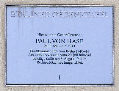 Gedenkteken Paul von Hase