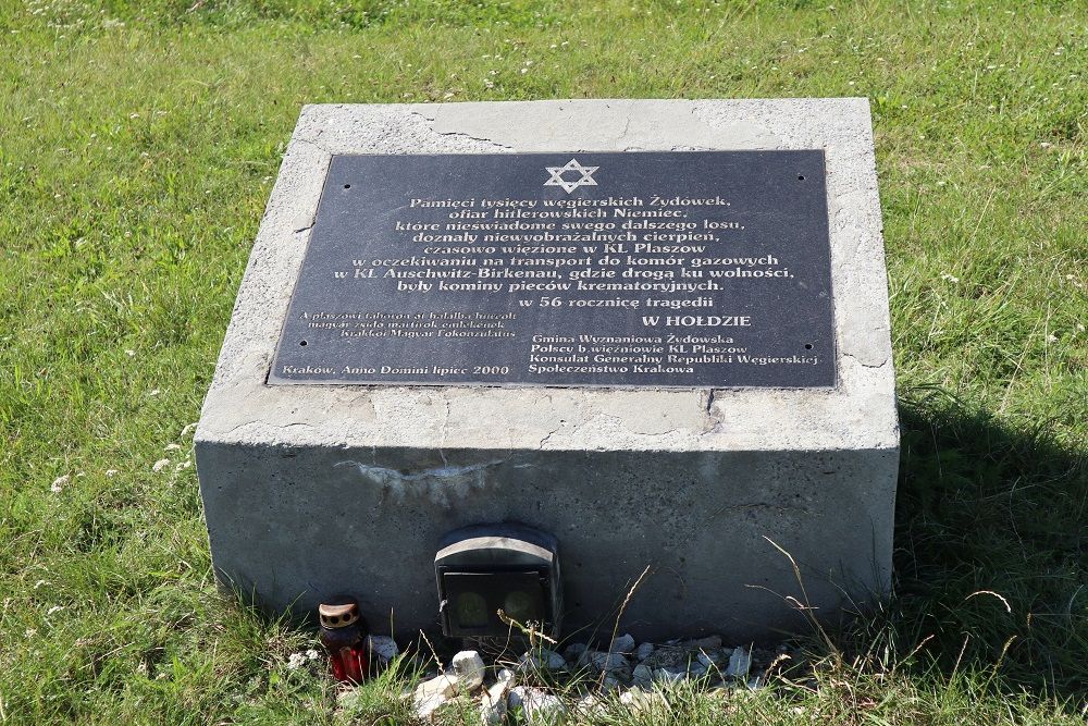 Monument Omgekomen Hongaarse Joden Plaszow