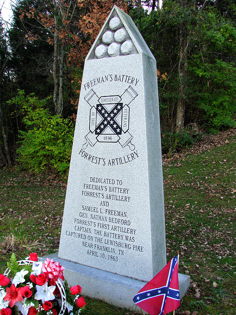 Monument Freemans Battery - Forrest's Artillery
