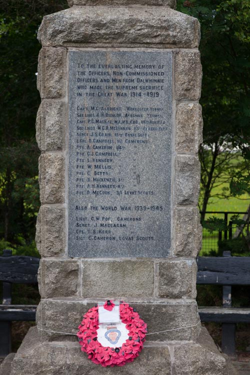 Oorlogsmonument Dalwhinnie #2