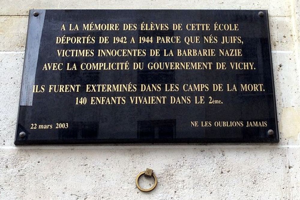Gedenkteken Deportatie cole Saint-Denis