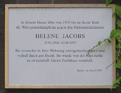 Gedenkteken Helene Jacobs