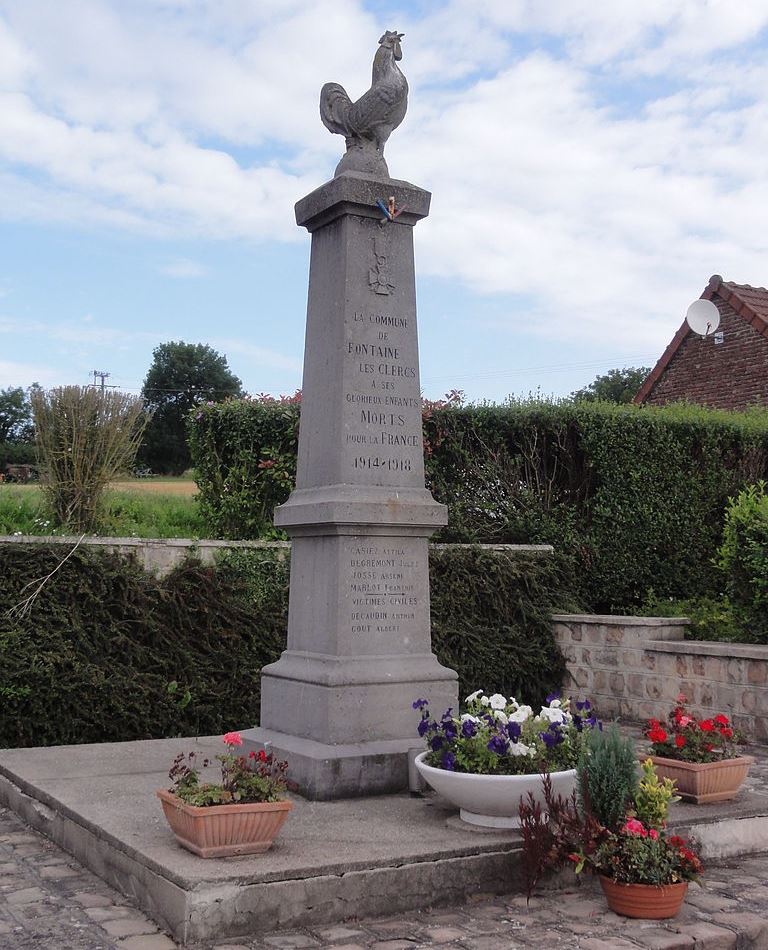 Monument Eerste Wereldoorlog Fontaine-ls-Clercs