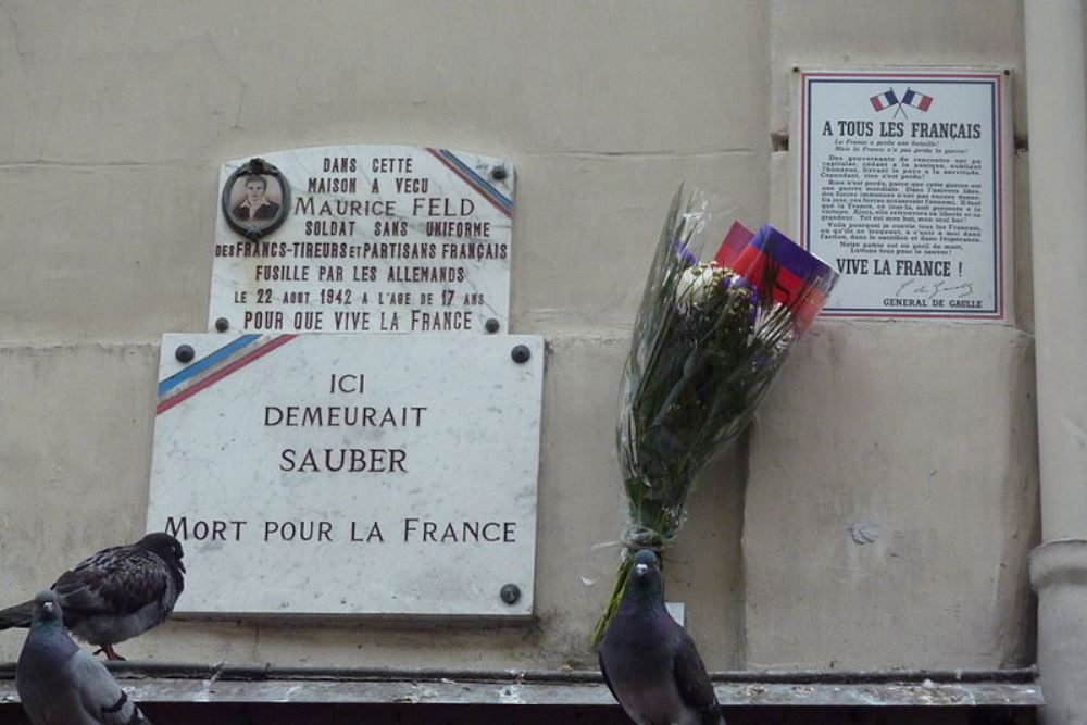 Memorials Maurice Feld and Sauber