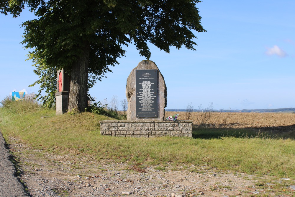 Monument Burgerslachtoffers Duits Bombardement Saint-Aubin #1