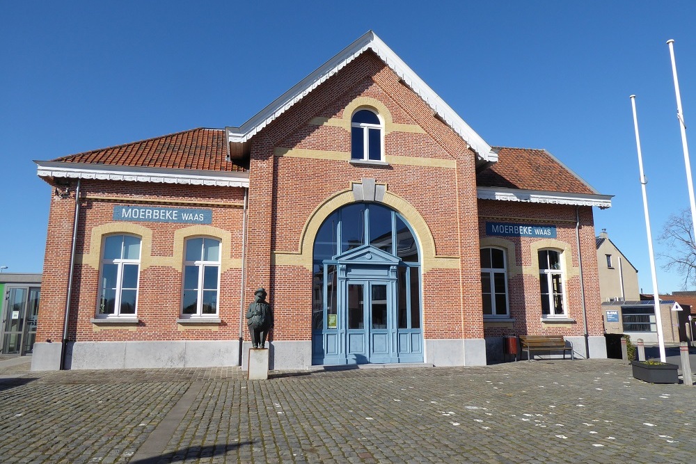 Infobord Beschieting Oud Station Moerbeke-Waas