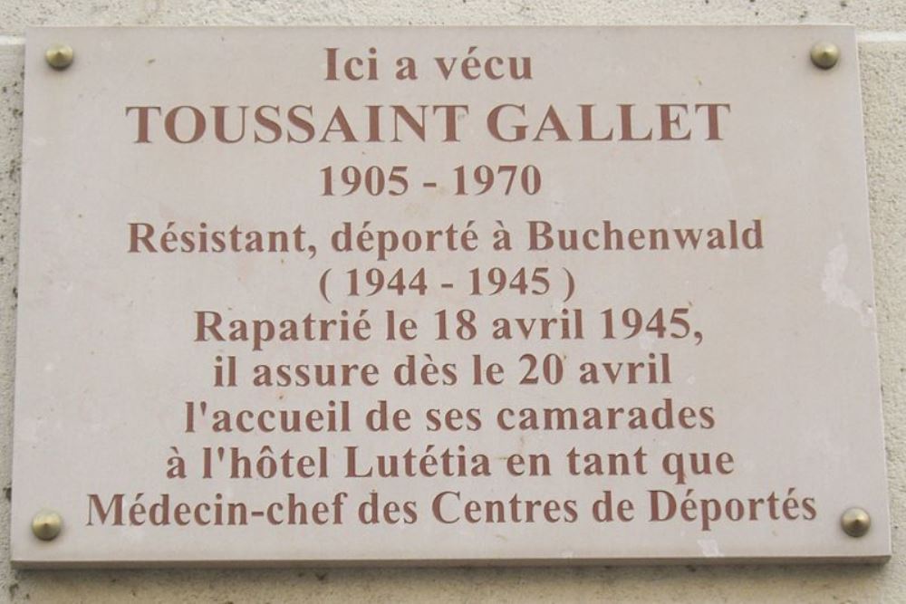 Memorial Toussaint Gallet