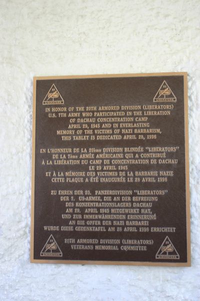 Gedenktekens Amerikaanse Bevrijders Dachau