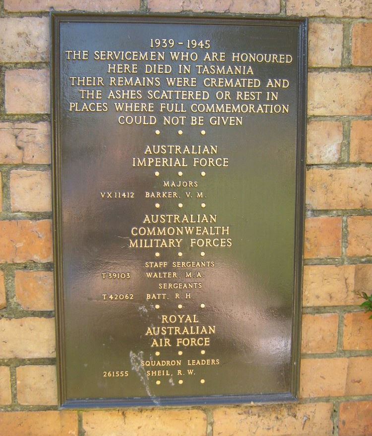 Tasmania Cremation Memorial