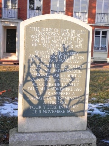 Memorial Unknown Warrior Saint-Pol-sur-Ternoise #2