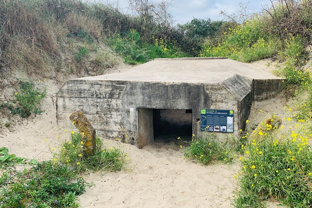 Mitrailleurbunker Bunkerroute no. 10 De Punt Ouddorp