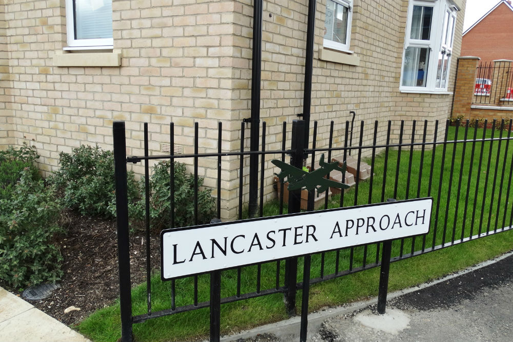 Street sign Lancaster Approach