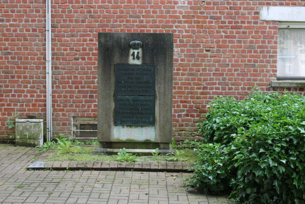 Memorial 14th Line Regiment Oostnieuwkerke