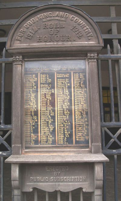 Roll of Honour South Cave