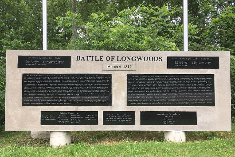 Monument Slag van Longwoods