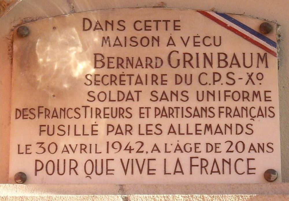 Memorial Bernard Grinbaum