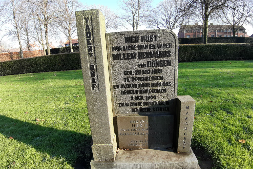 Nederlands Oorlogsgraven Gemeentelijke Begraafplaats Zevenbergen