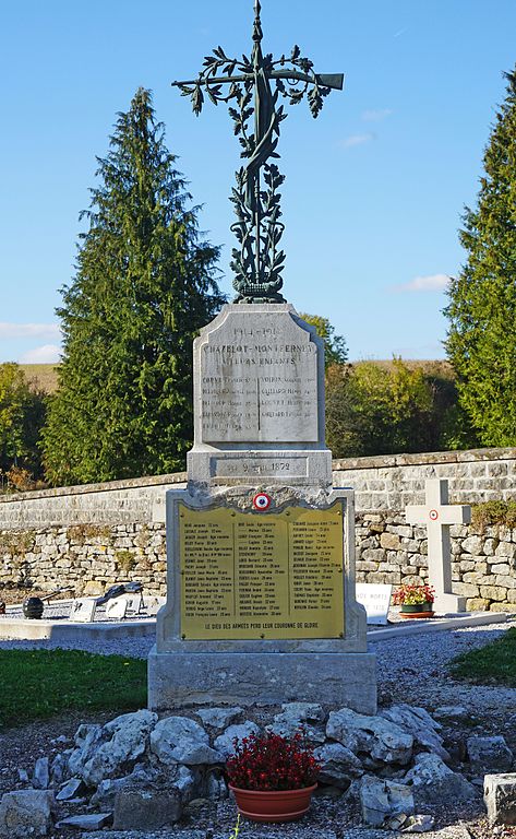 Monument Frans-Duitse Oorlog en Eerste Wereldoorlog Chazelot et Montferney