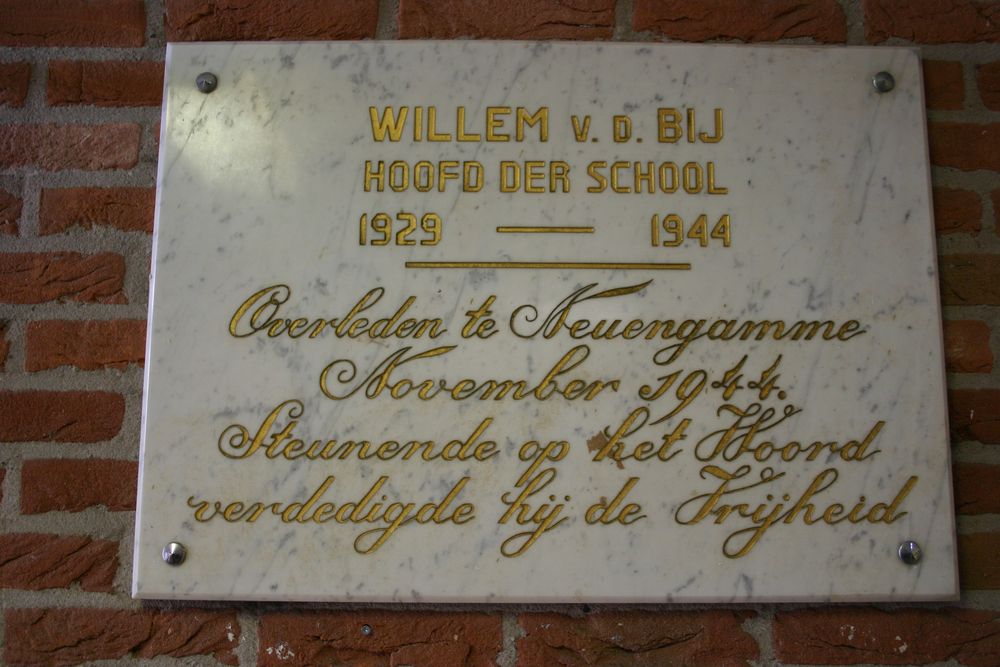 Gedenkteken Willem van der Bij