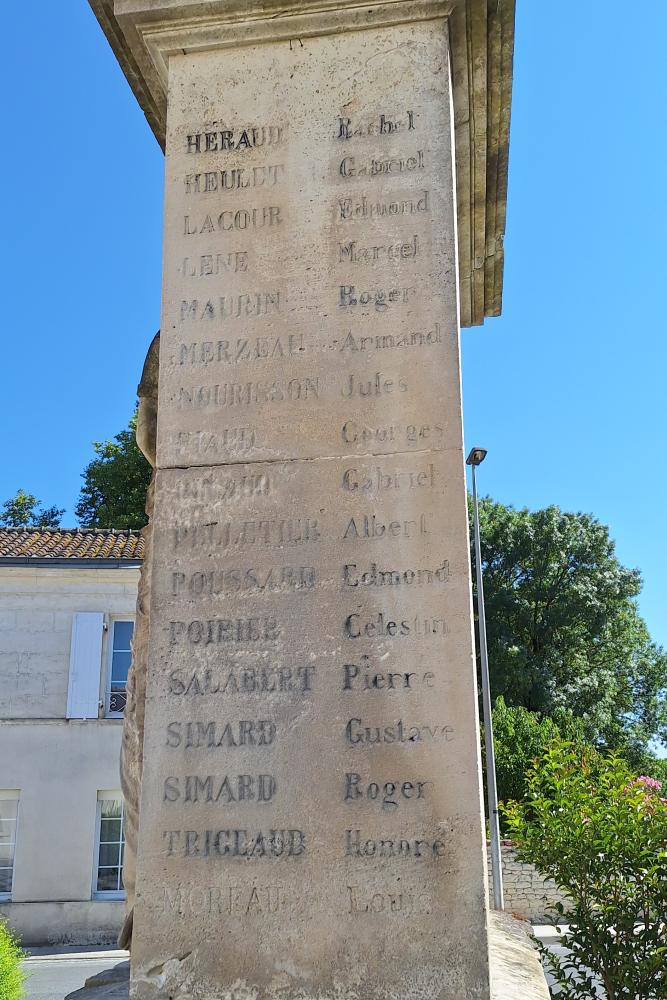 Oorlogsmonument Jarnac-Champagne #4