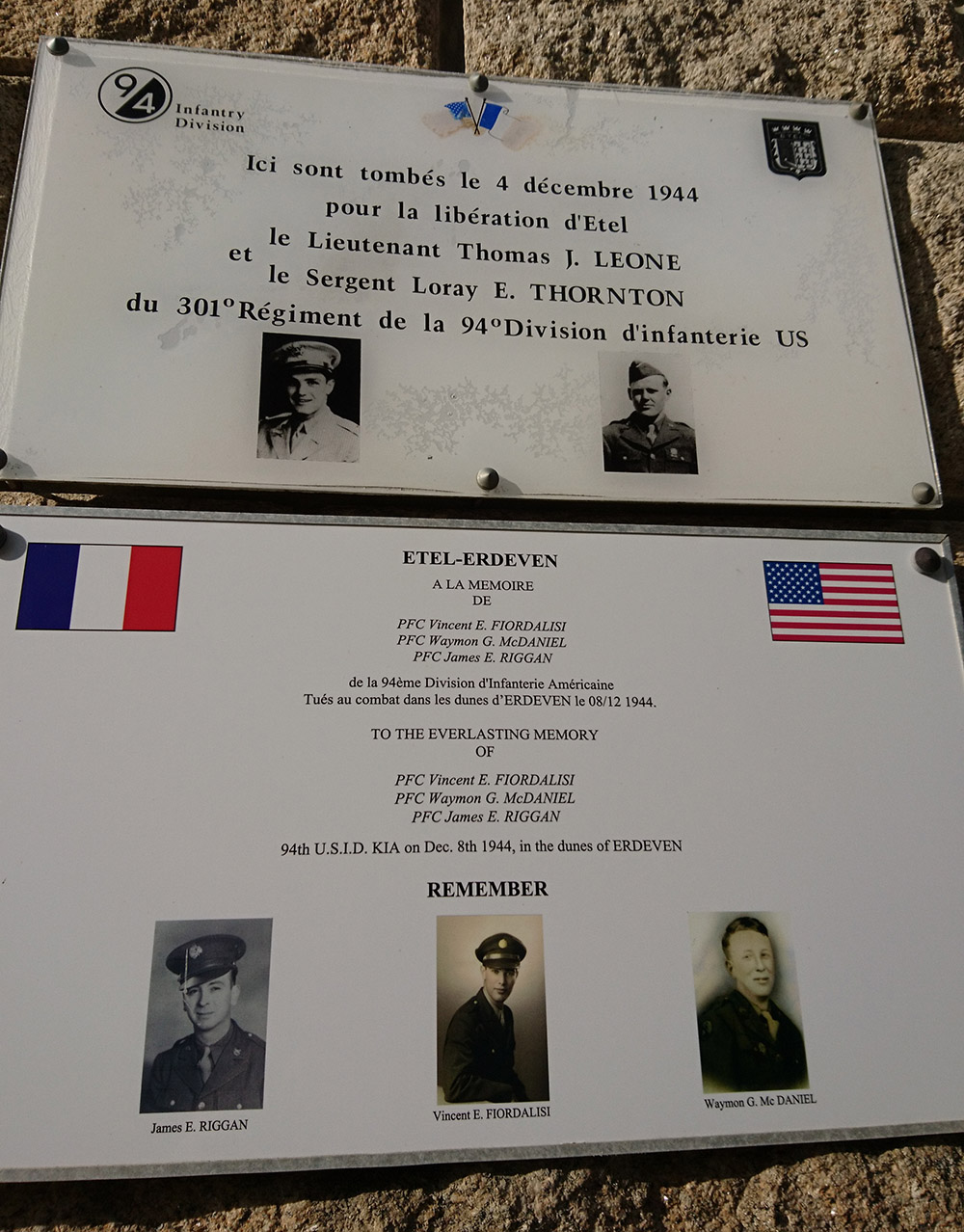 Gedenkteken Soldaten 94th Infantry Divison