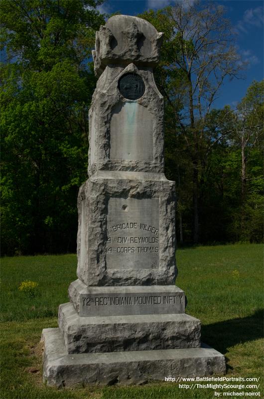 Monument 72nd Indiana (Mounted) Infantry Regiment