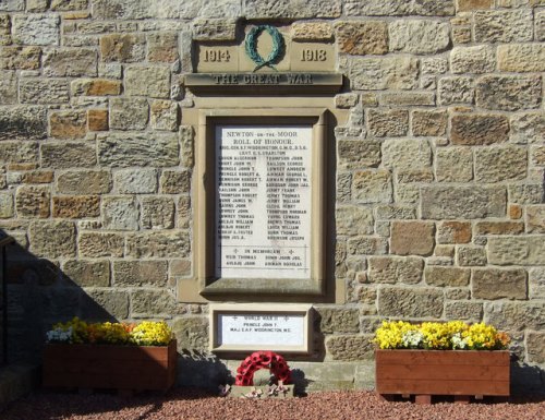 War Memorial Newton-on-the-Moor