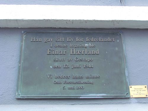 Gedenkteken Einar Hrland Uranienborg